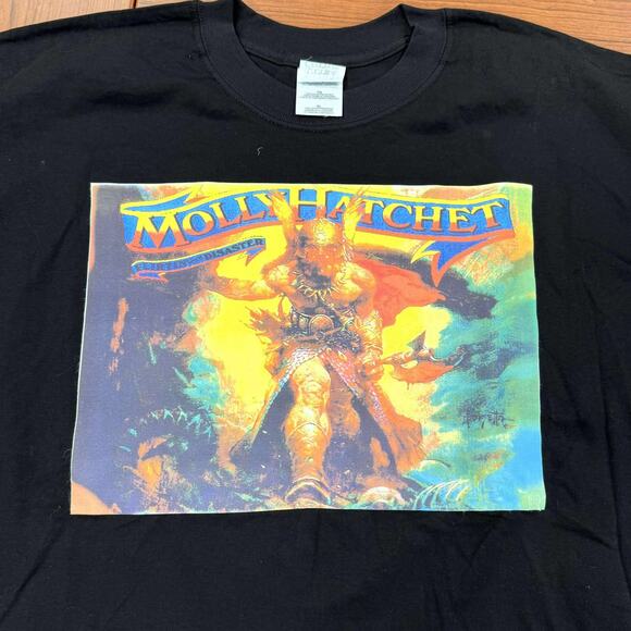 Vintage 2000's Y2K Molly Hatchet Metal rock band promo T Shirt Size XL Tee VTG - Picture 2 of 5